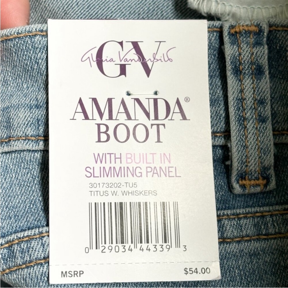 NWT! Women's Gloria Vanderbilt Classic Rise Amanda Bootcut Jeans Size 10 - Picture 9 of 13